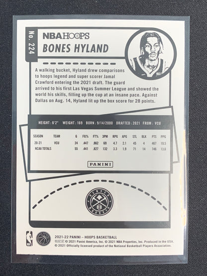 2021-22 Panini Hoops #224 Bones Hyland [Rookie]