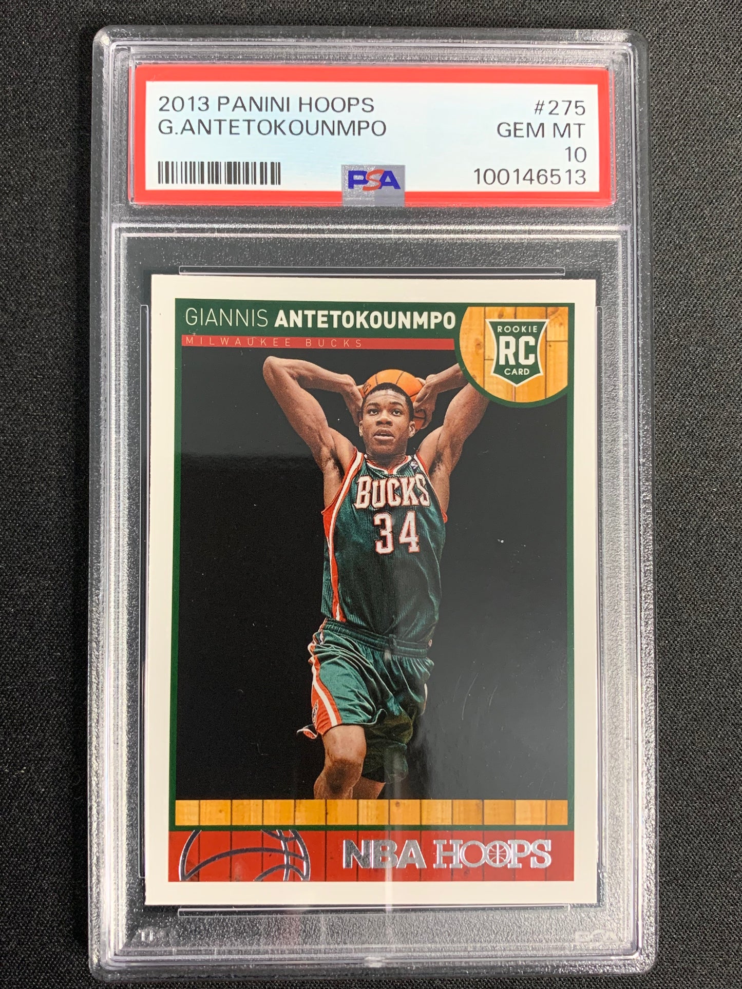2013-14 Panini Hoops #275 Giannis Antetokounmpo [Rookie] PSA 10
