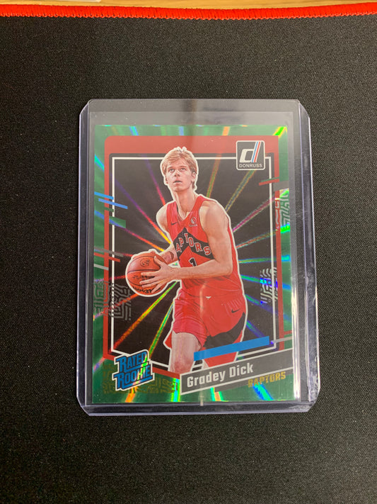 2023-24 Donruss Basketball #247 [Green Laser] Gradey Dick