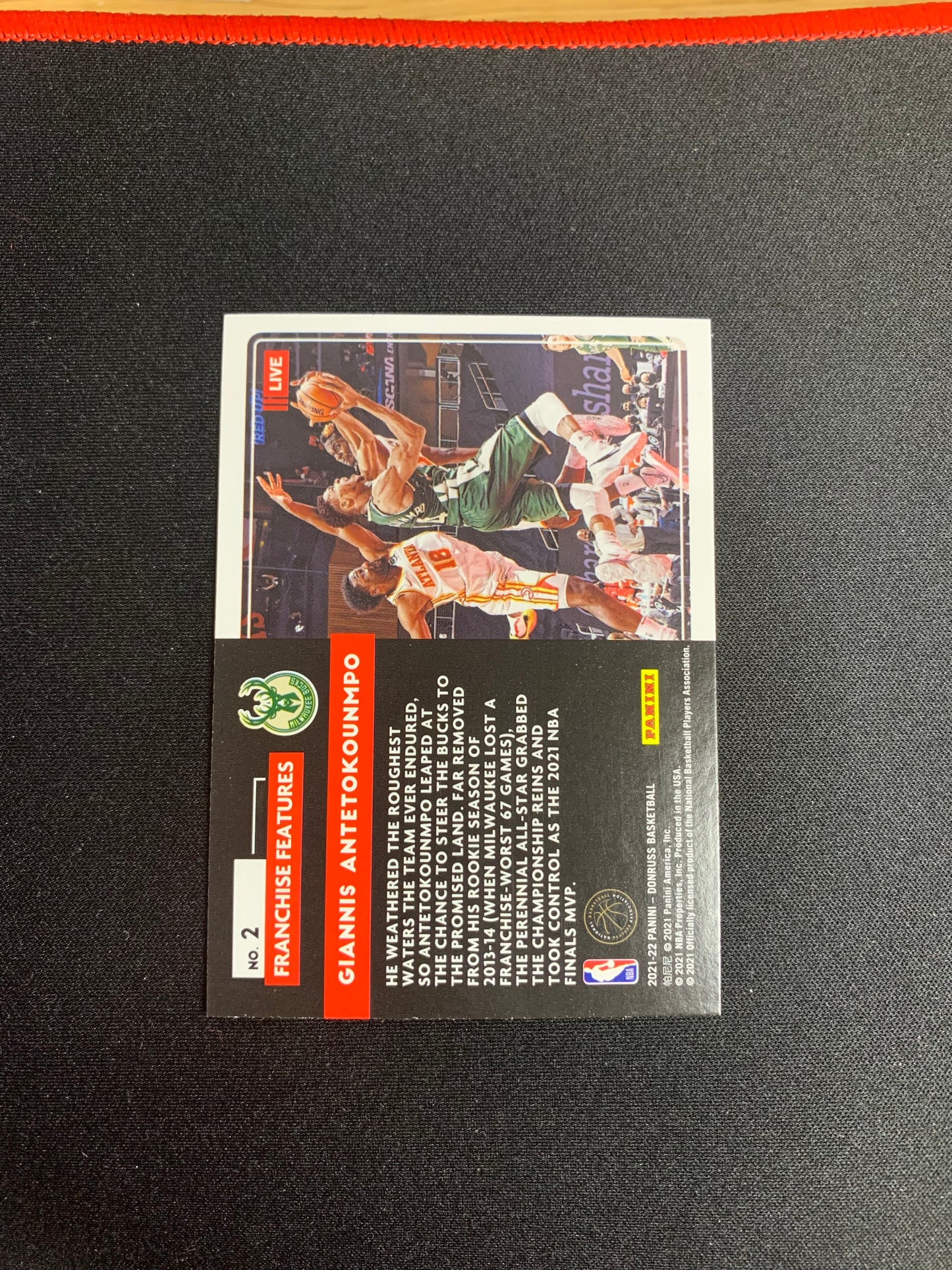 2021-22 Donruss Franchise Features #2 Giannis Antetokounmpo